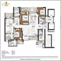 4 BHK floor plan