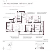 4 BHK floor plan
